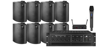 Zestaw nagłośnieniowy 100v