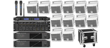 Zestaw nagłośnieniowy 100v